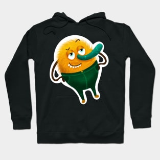 Funny monster sticker Hoodie